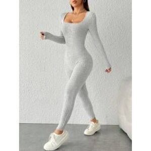 SHEIN PETITE Long Sleeve Spring Women Jumpsuit